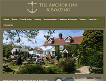 Tablet Screenshot of anchorinnandboating.co.uk